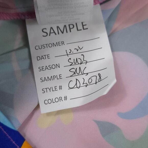 For Love & Lemons Midi Dress Silk Blend Floral Cut Out Colorful Retro Tropical - Picture 11 of 14